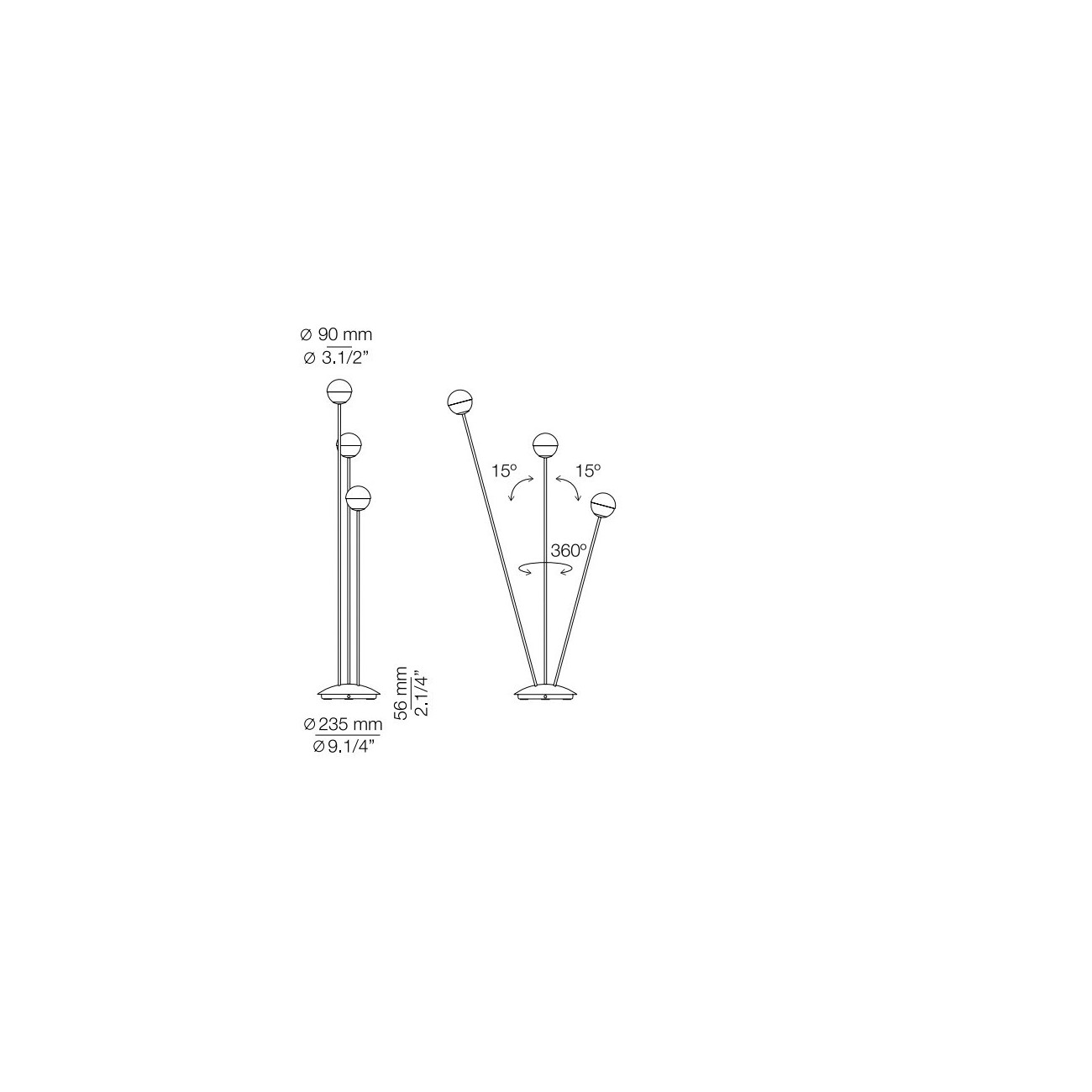 Estiluz ALFI Lampe de sol