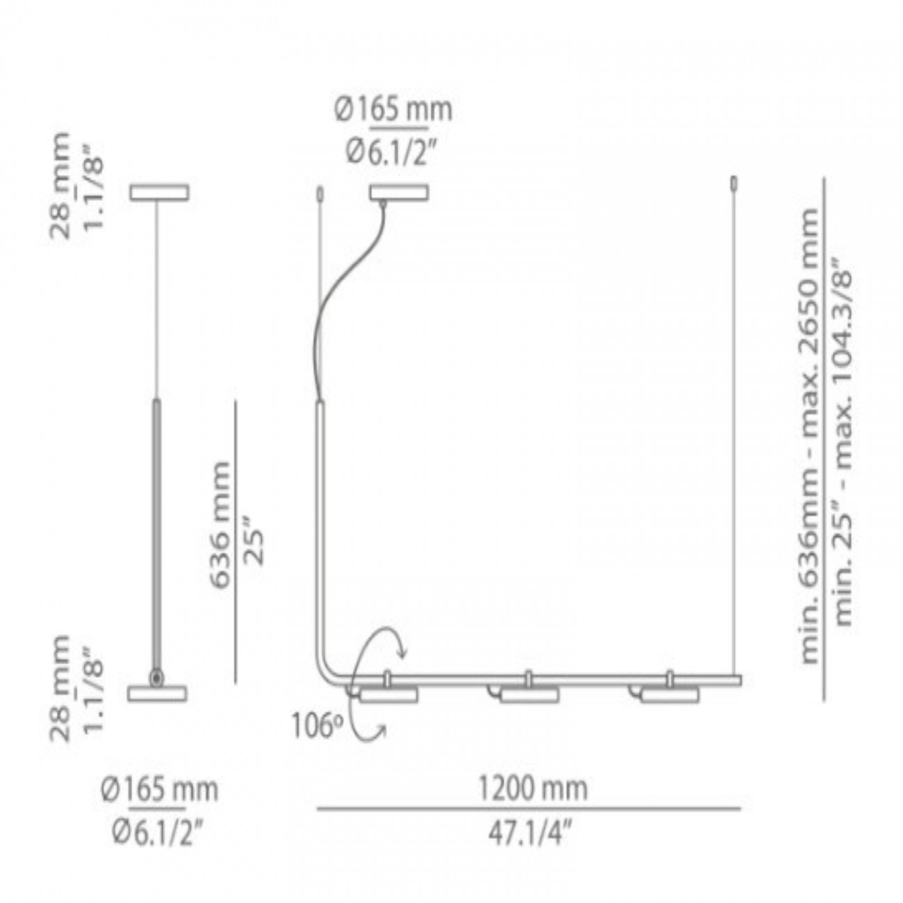 Estiluz ARO Lampada a sospensione T-3541-W