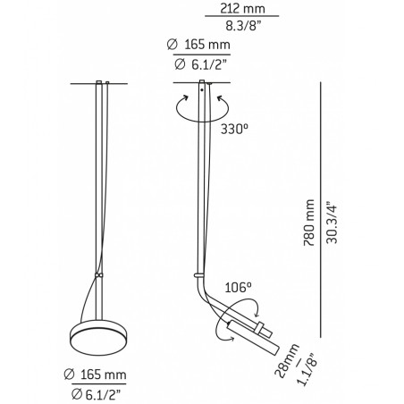 Estiluz ARO Lampada a sospensione T-3545