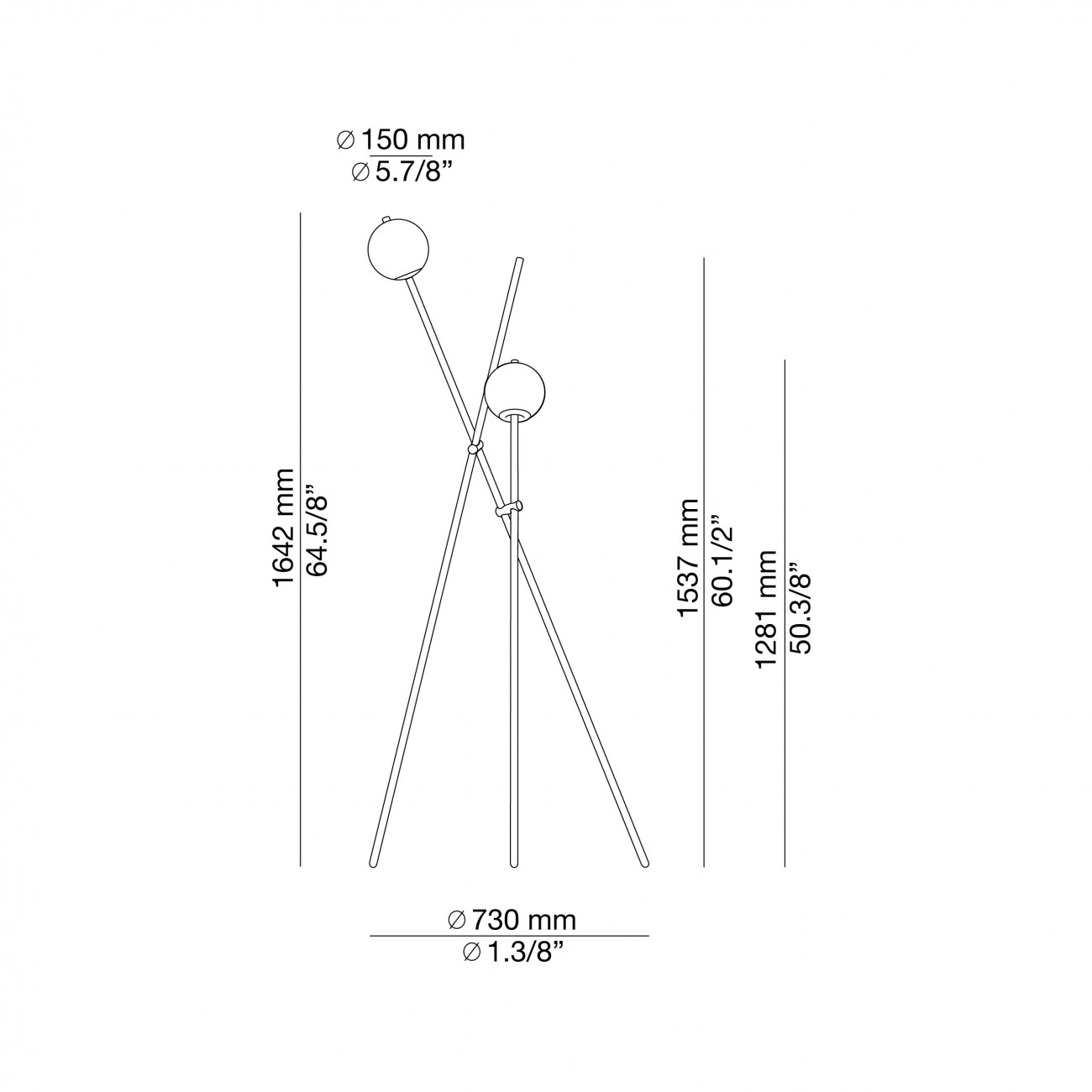 Estiluz ASANA Lampe de sol P-3769