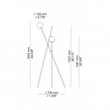 Estiluz ASANA Lampe de sol P-3769