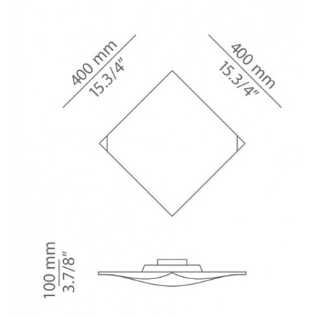Estiluz Bent Lampada da Soffitto