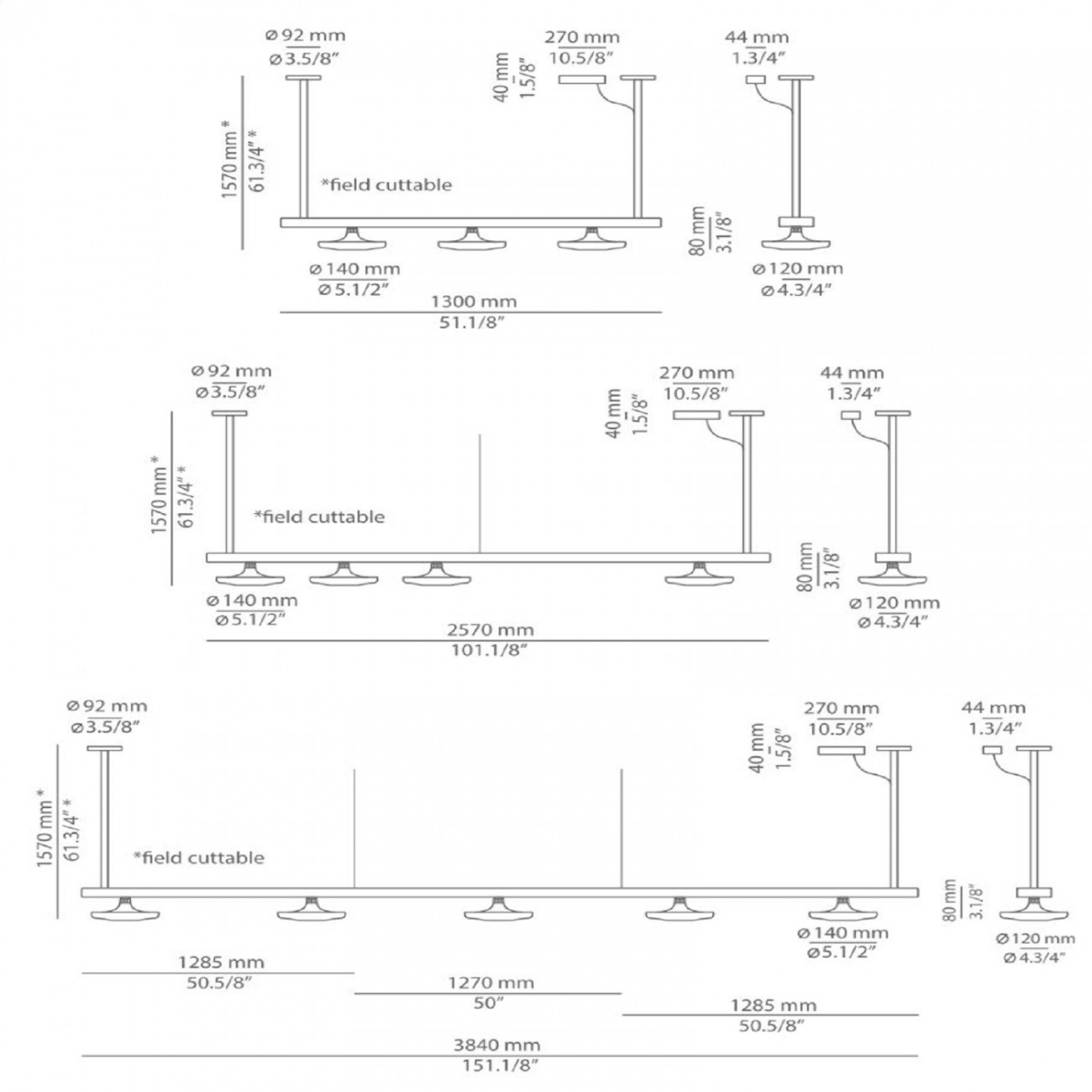 Estiluz BUTTON Suspension