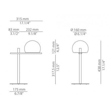 Estiluz CIRC Lampada da tavolo