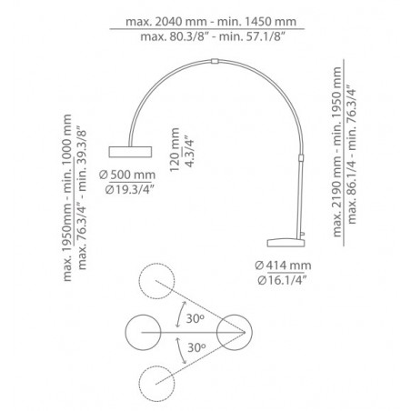 Estiluz IRIS Floor Lamp