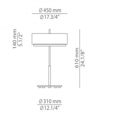 Estiluz IRIS Table lamp