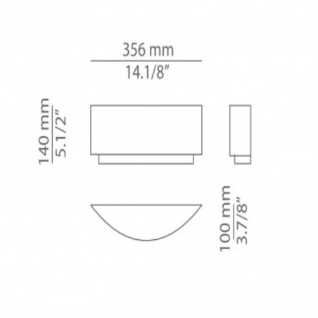 Estiluz IRIS Lampada da parete