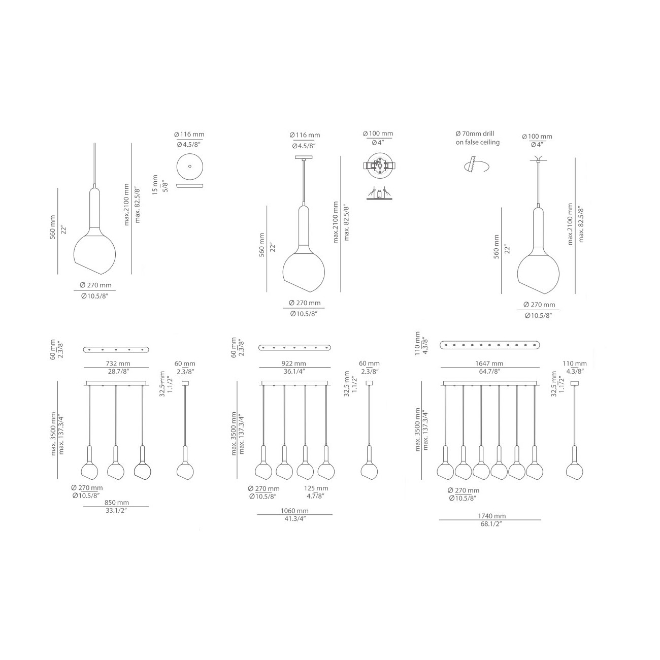 Estiluz LUCK Suspension