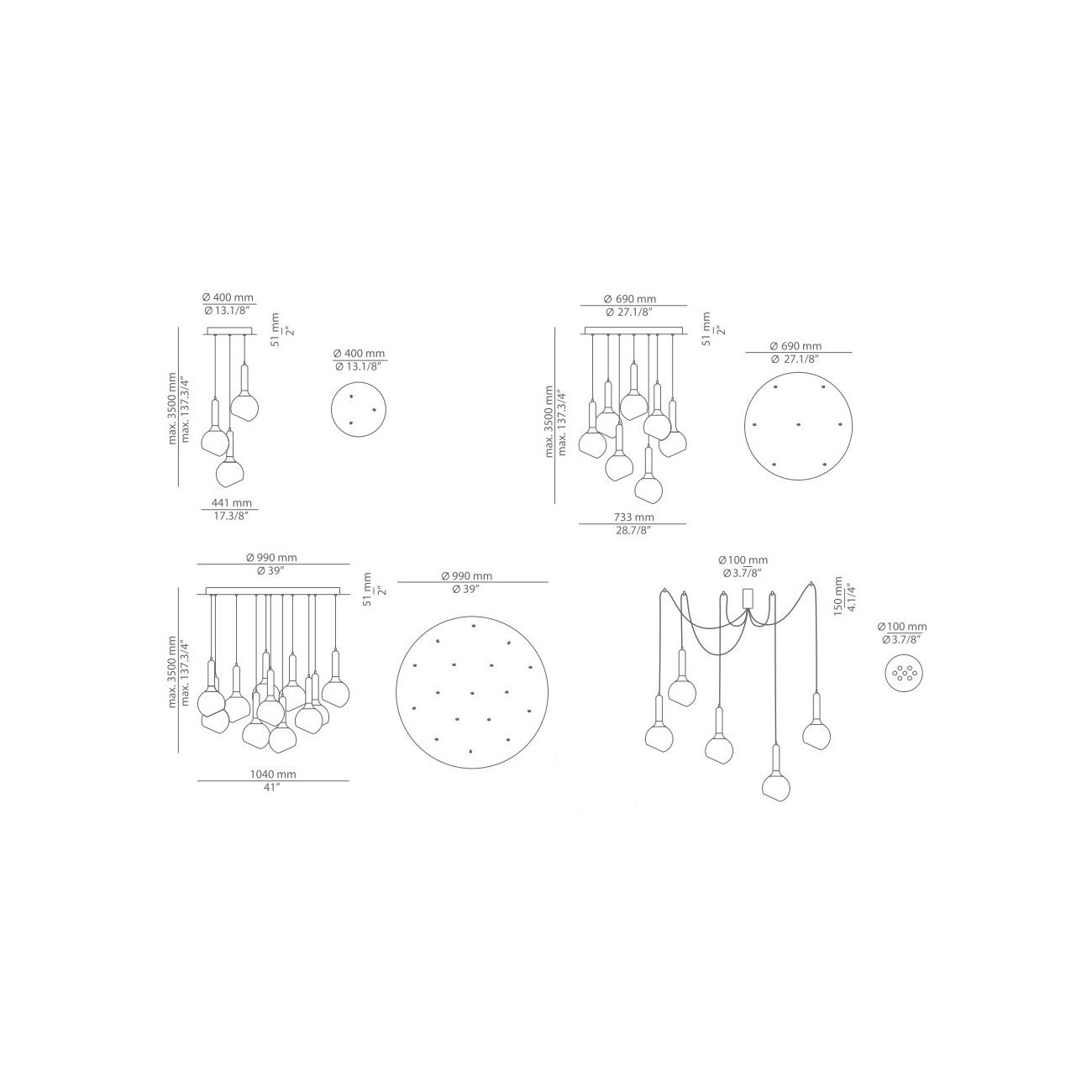 Estiluz LUCK Suspension