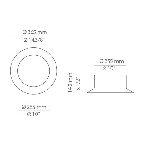 Estiluz MAINE Lampada da parete