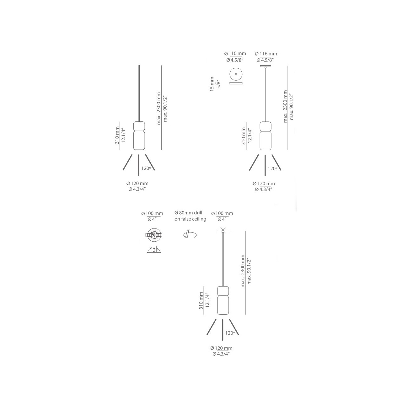 Estiluz PILA Suspension