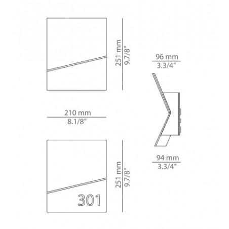 Estiluz PIÙ Wall Lamp