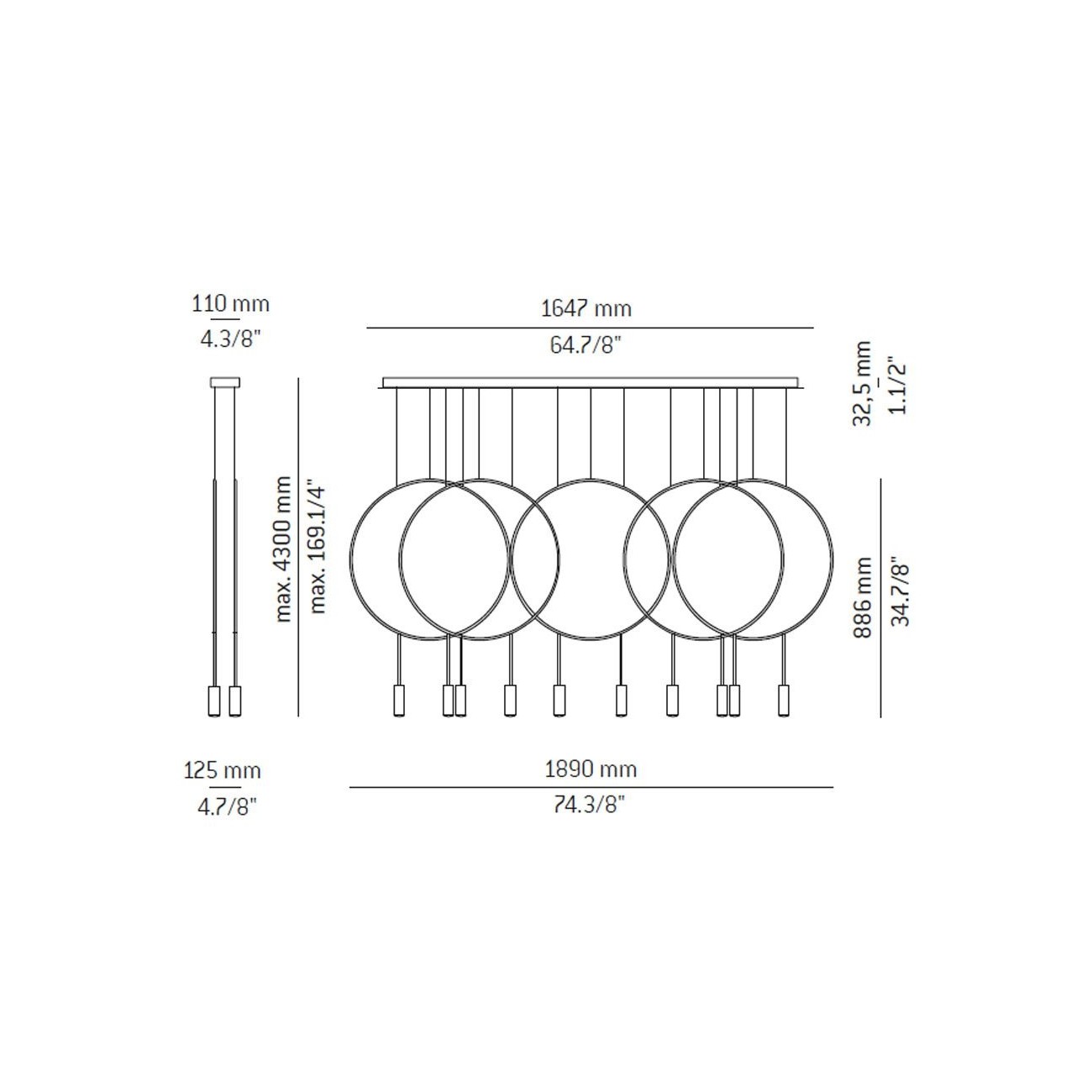 Estiluz REVOLTA Lampada a sospensione