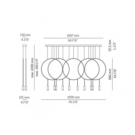 Estiluz REVOLTA Lampada a sospensione