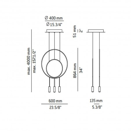 Estiluz REVOLTA Lampada a sospensione