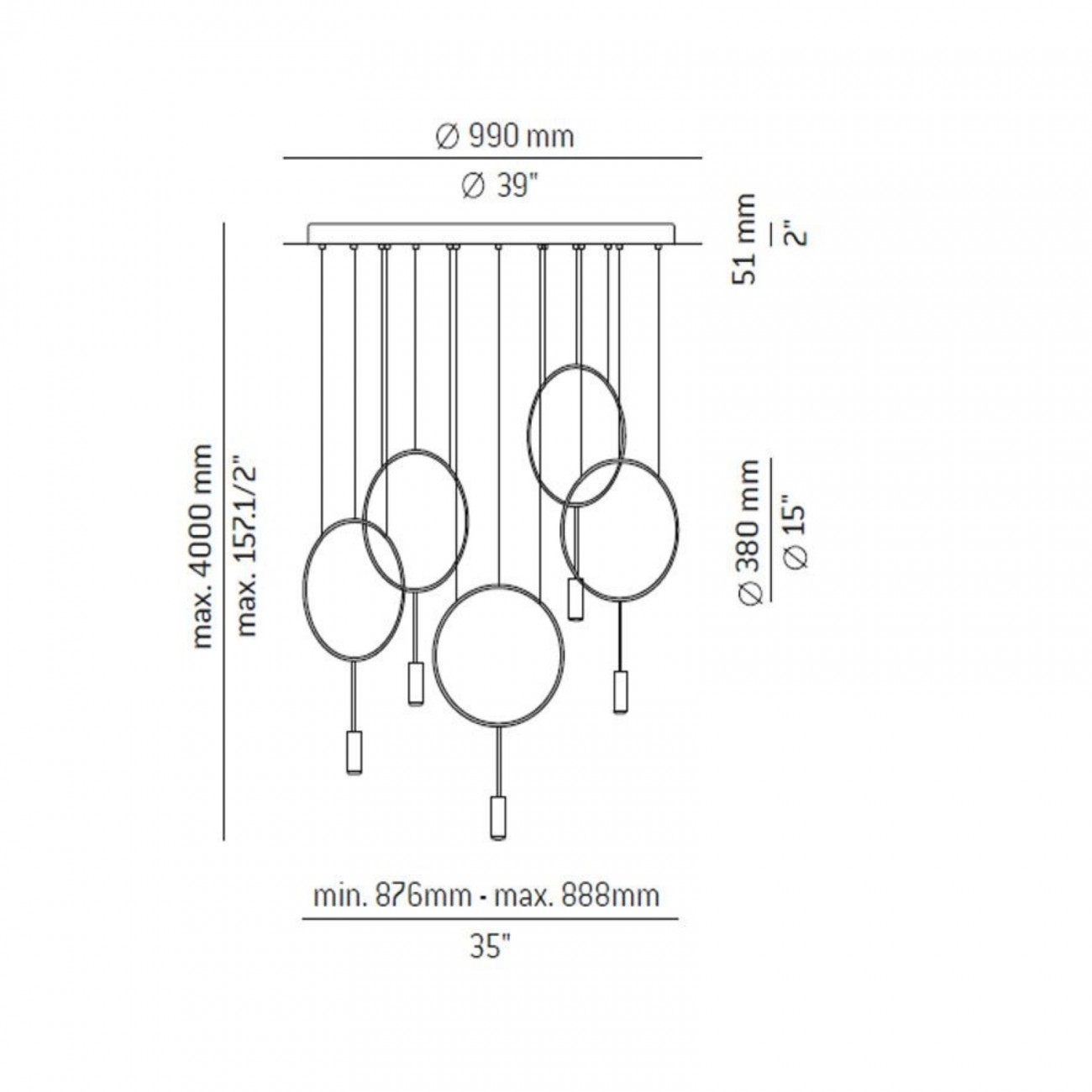 Estiluz REVOLTA Suspension