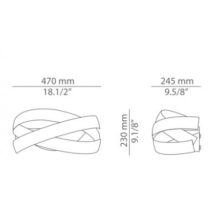 Estiluz SISO Lampada da parete