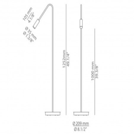 Estiluz VOLTA Floor Lamp