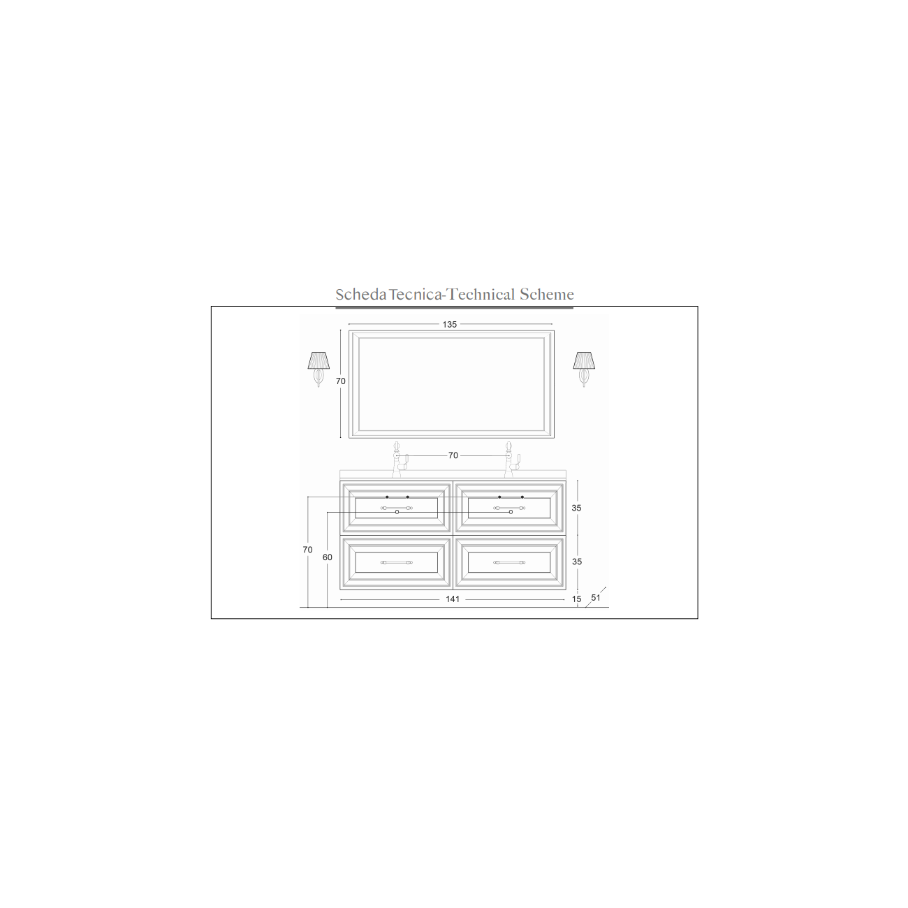 Gaia Meuble Bain Cameo