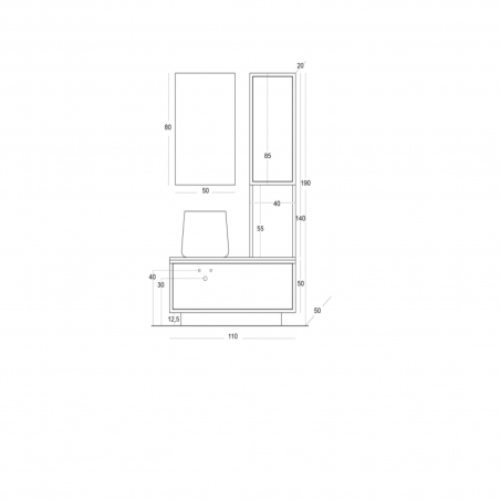 Gaia Mobile bagno Metrò
