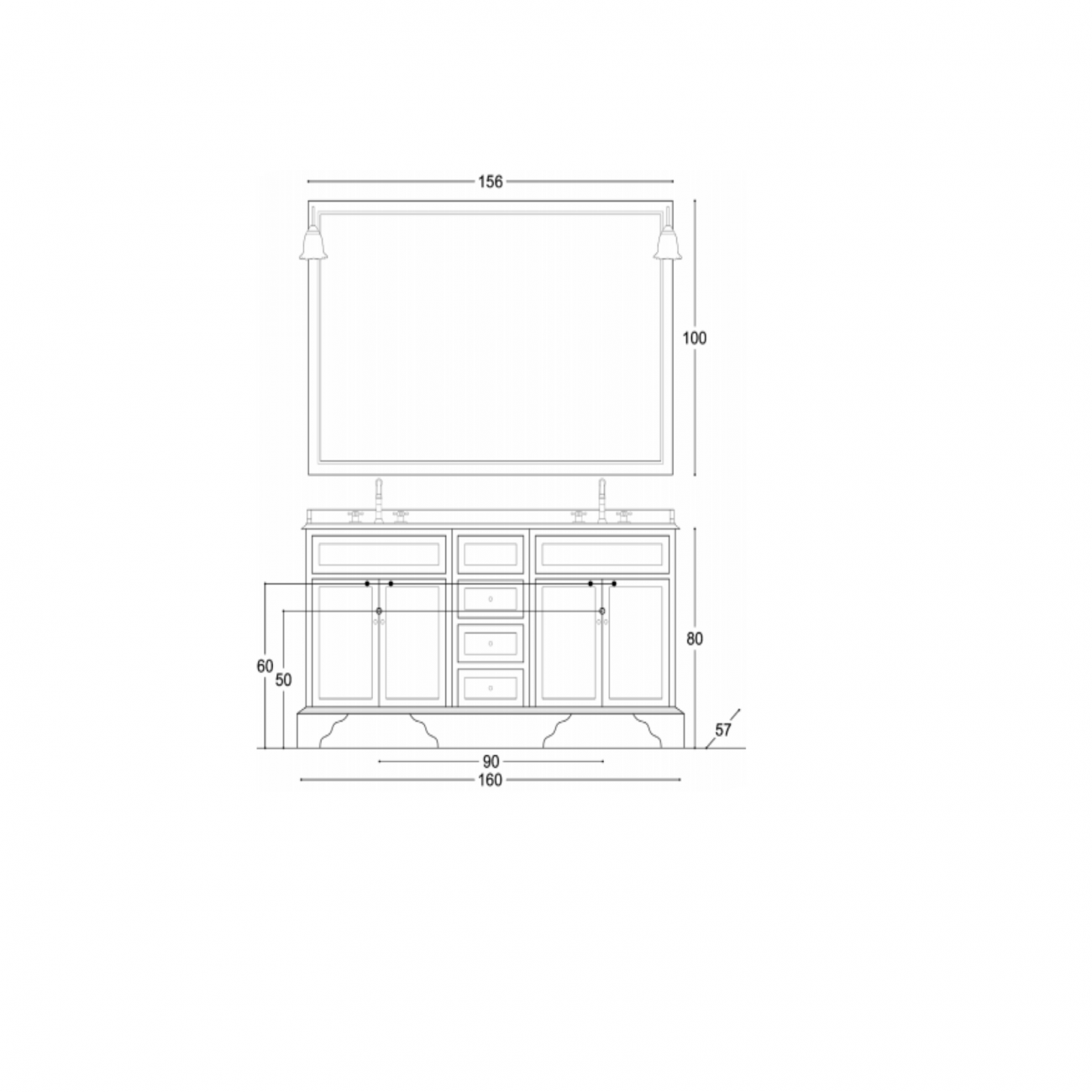 Gaia Mobile bagno Anemone
