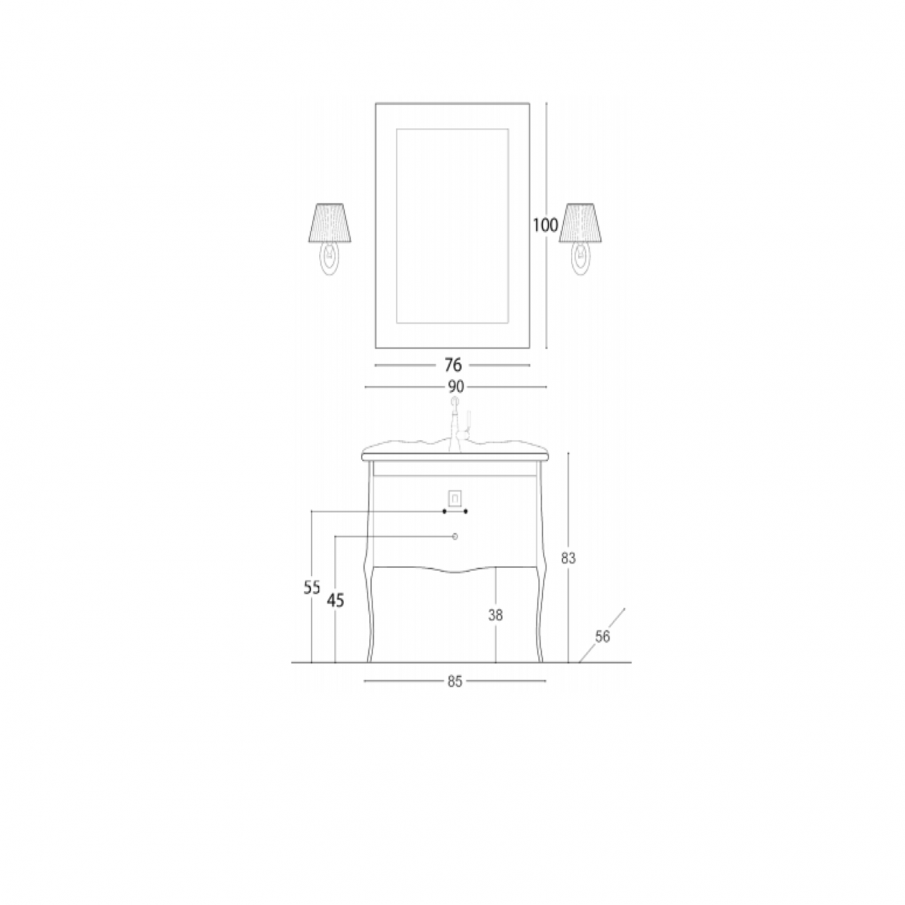 Gaia Mobile bagno AURA