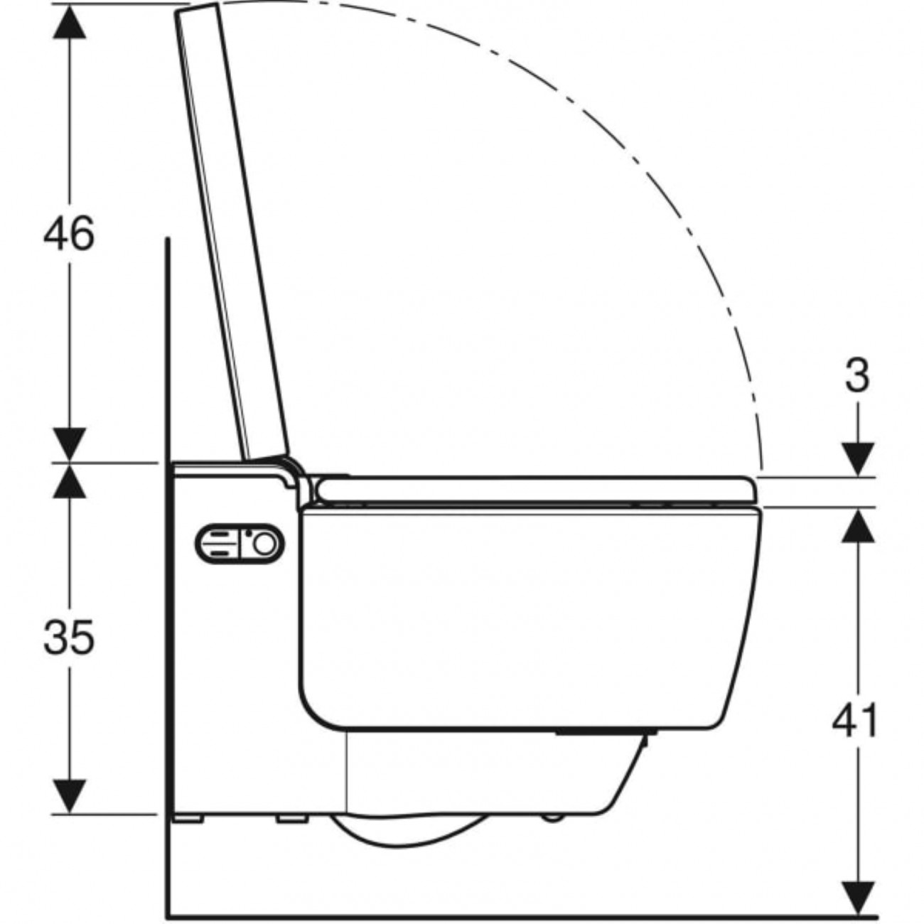 Geberit AquaClean Mera WC/bidet sospeso