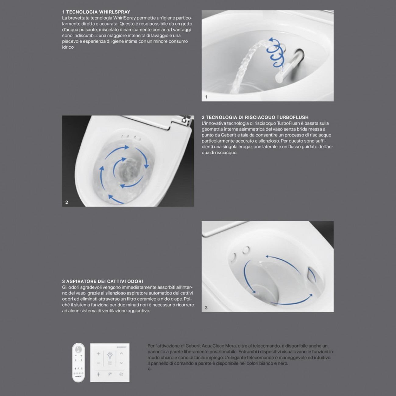 Geberit AquaClean Mera WC/bidet sospeso