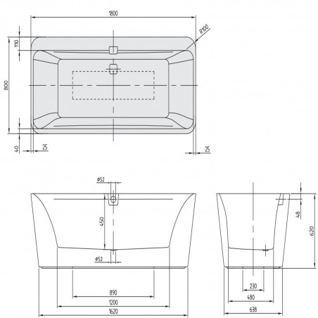 Villeroy & Boch SQUARO EDGE 12 Vasca