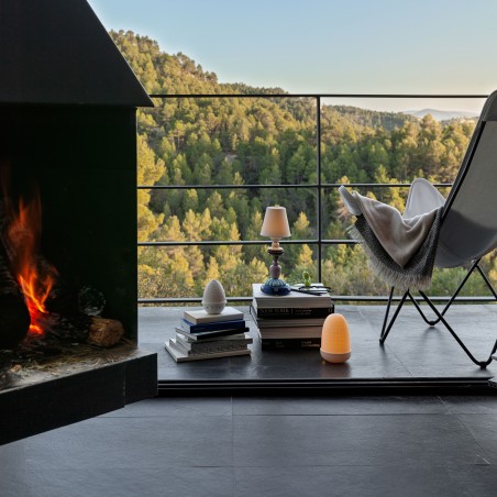 Lladró Firefly Sunflower. Blu Lampada da tavolo