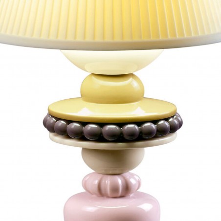 Lladró Sunflower Firefly Table Lamp. Blue