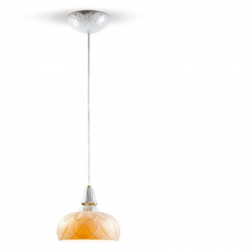 Lladró Ivy and Seed Single Ceiling Lamp. Golden Luster