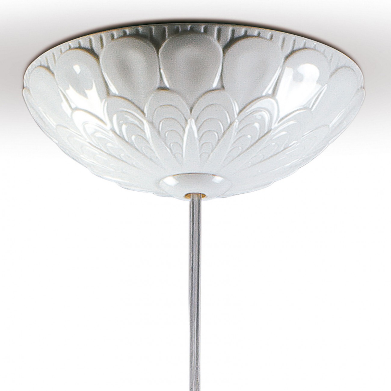 Lladró Ivy and Seed Single Ceiling Lamp. Golden Luster