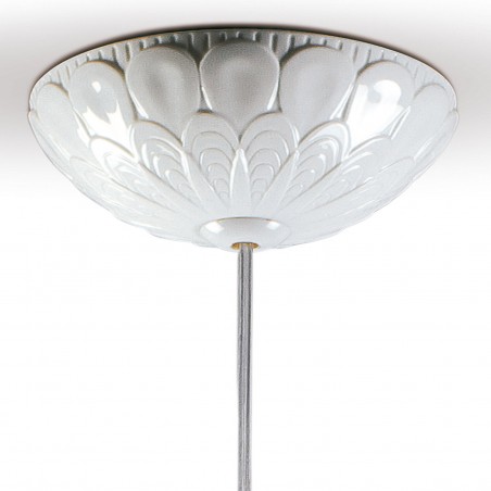 Lladró Ivy and Seed Single Ceiling Lamp. Golden Luster