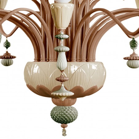 Lladró Ivy and Seed 32 Lights Chandelier