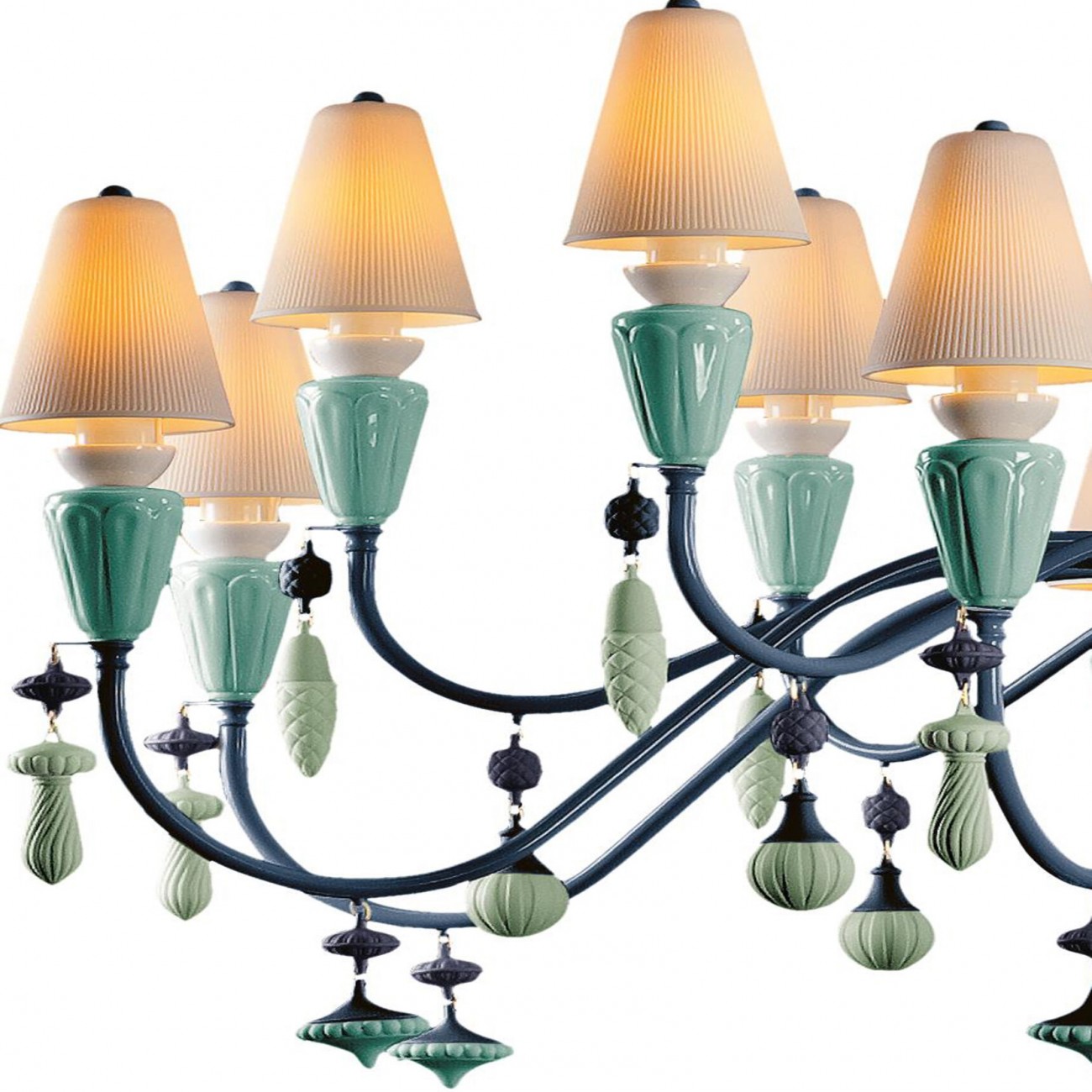 Lladró Ivy and Seed 16 Chandelier