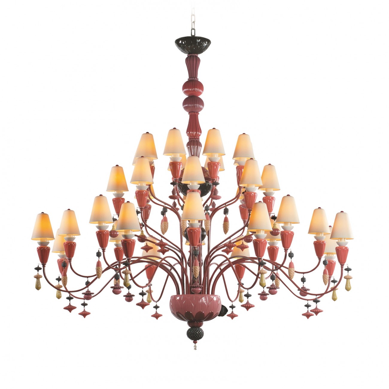 Lladró Ivy and Seed 32 luci. Modello grande Chandelier