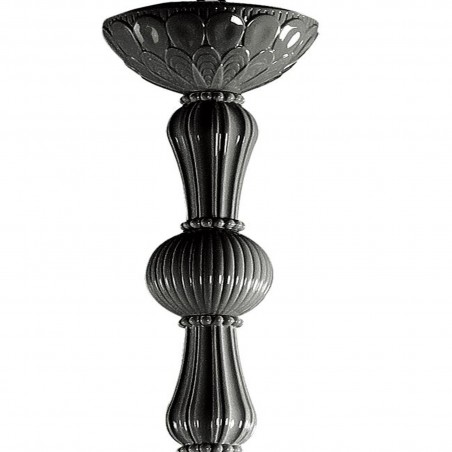 Lladró Ivy and Seed 16 Lights Chandelier. Large Flat Model.