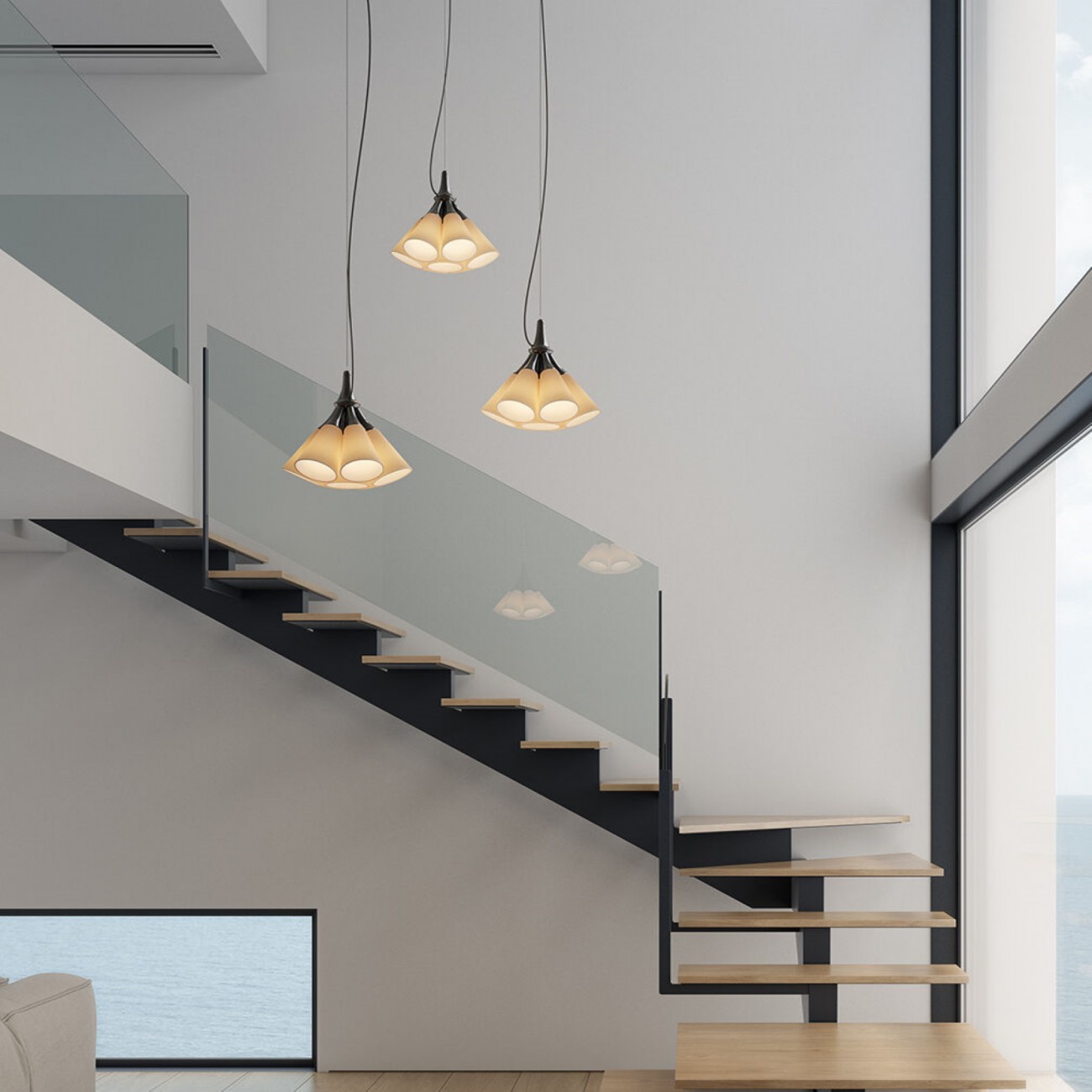 Lladró Jamz Hanging Lamp.Copper