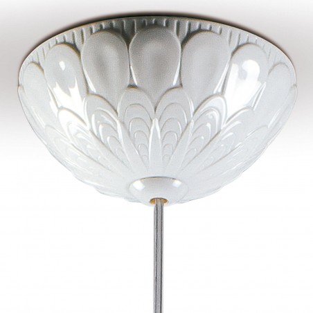 Lladró Ivy and Seed Single Ceiling Lamp. Golden Luster