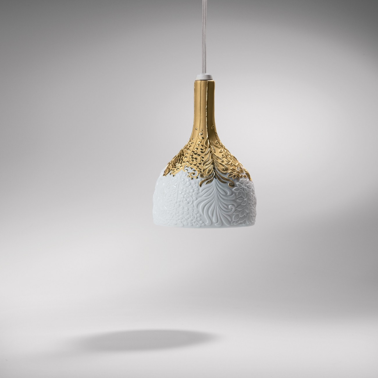 Lladró Naturofantastic Gold Lampada da sospensione