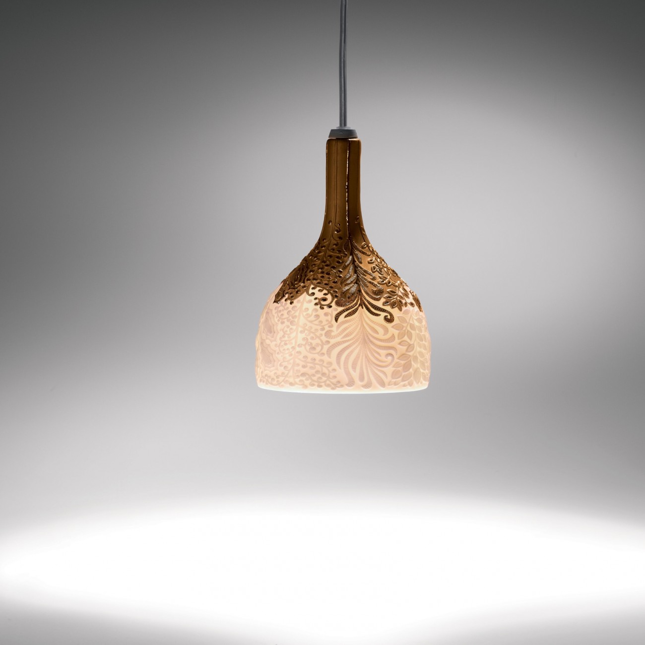 Lladró Naturofantastic Gold Lampada da sospensione