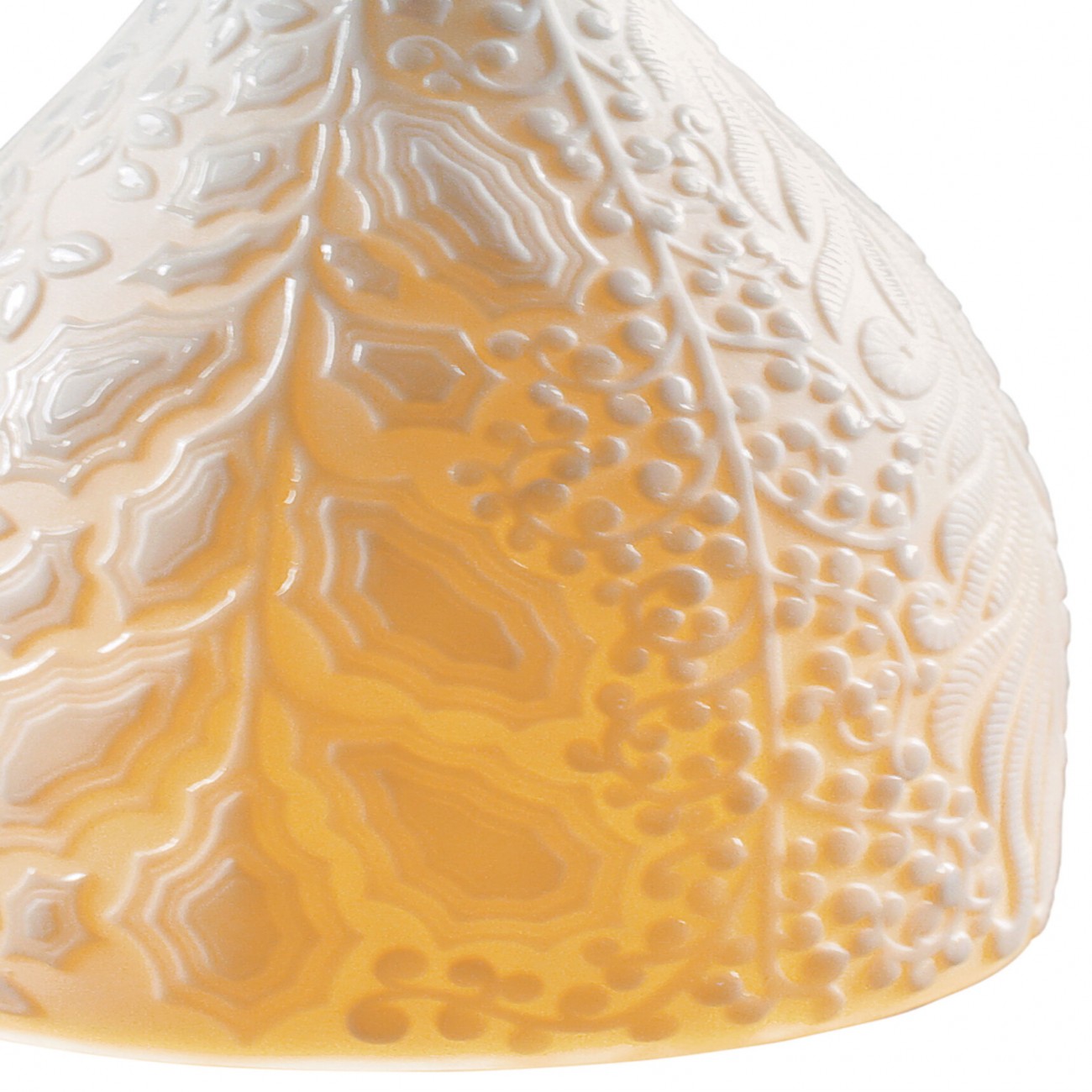 Lladró Naturofantastic white Lampada da sospensione