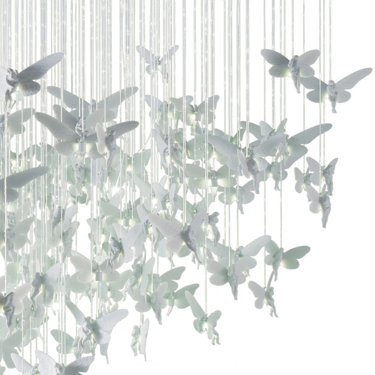 Lladró Niagara Chandelier blanc