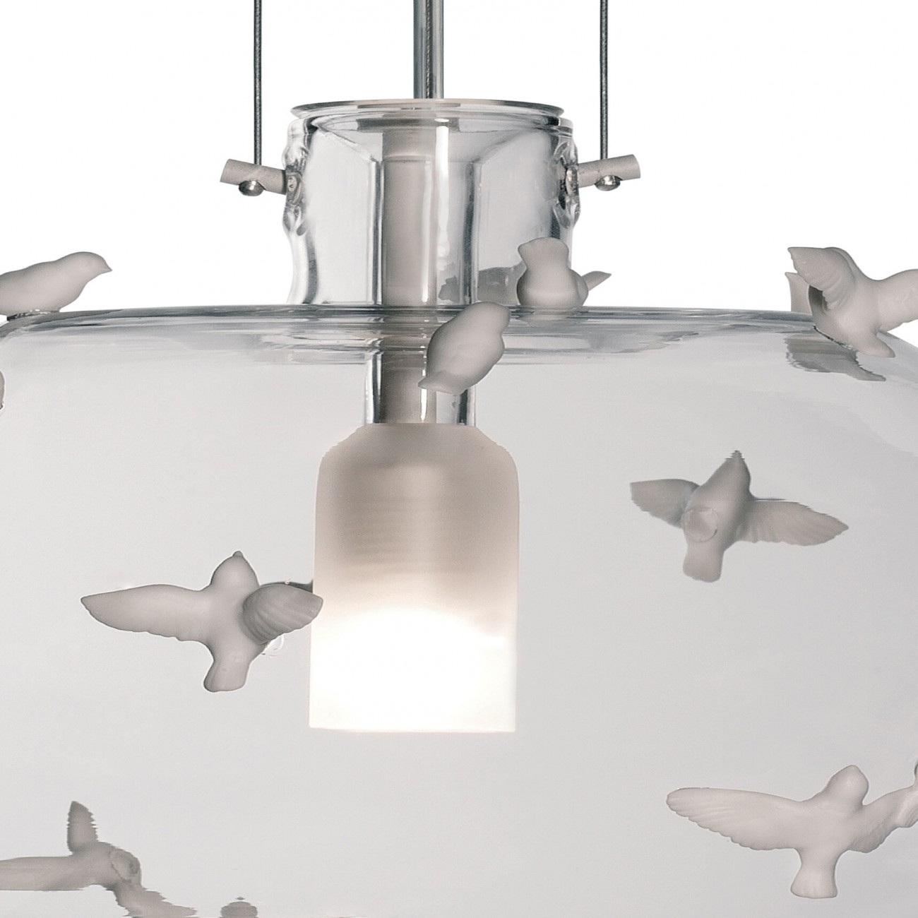 Lladró Freeze Frame Birds Hanging Lamp