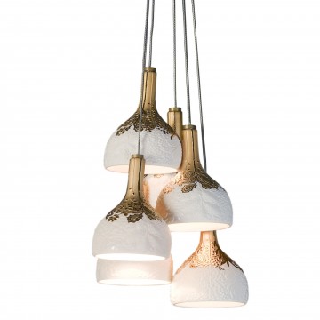 Lladró Naturofantastic 6 Lights Ceiling Lamp