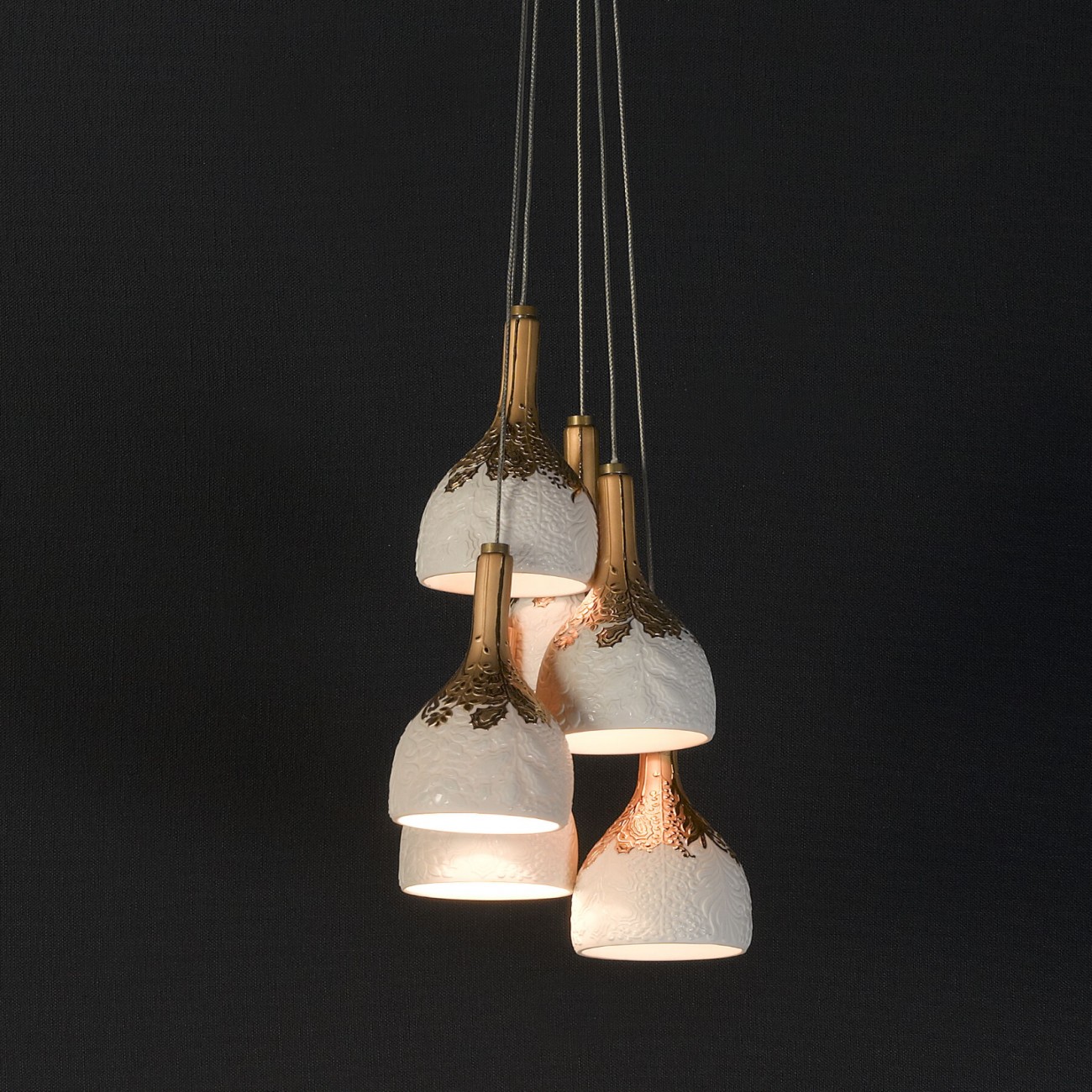 Lladró Naturofantastic 6 lumières Lustre