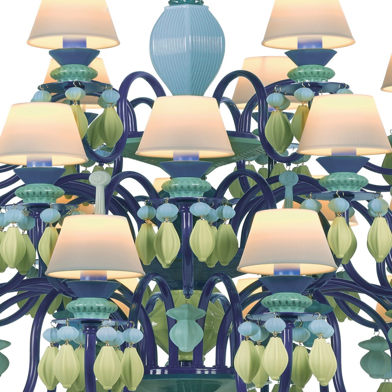 Lladró Belle De Nuit 40 luci Chandelier