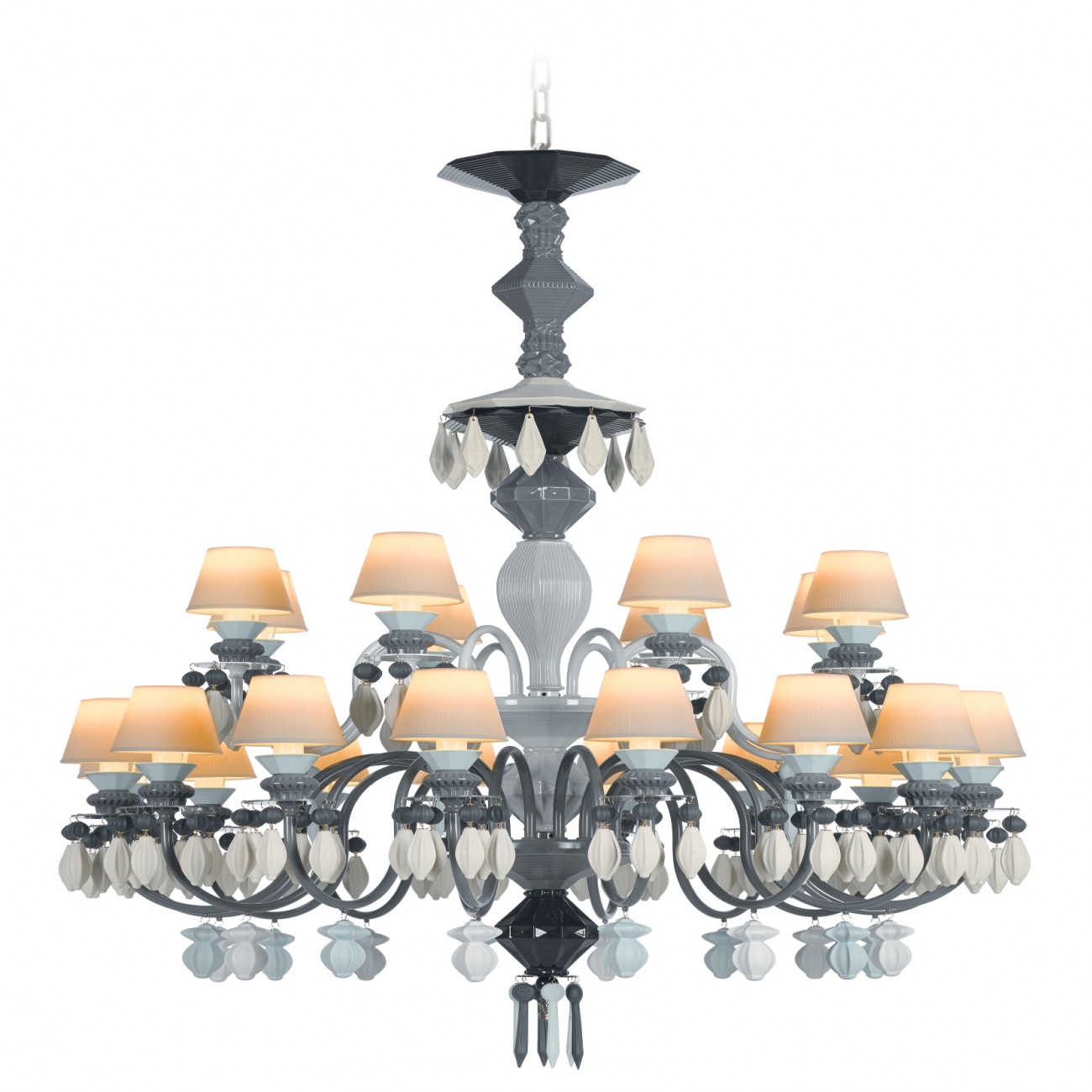 Lladró Belle De Nuit 24 Luci Chandelier