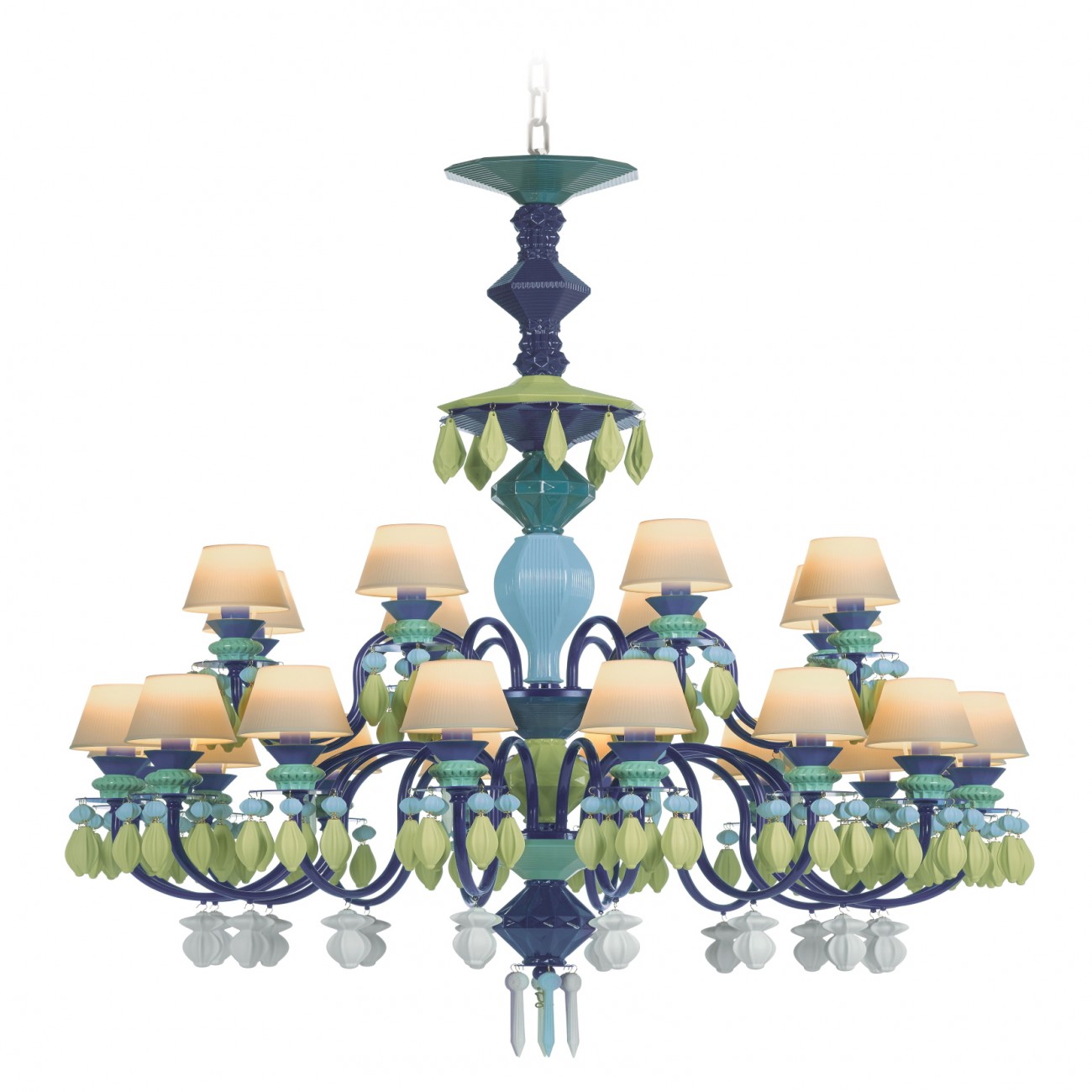 Lladró Belle De Nuit 24 Luci Chandelier